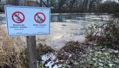 So sind die Regeln für das Betreten von Eisflächen in Augsburg