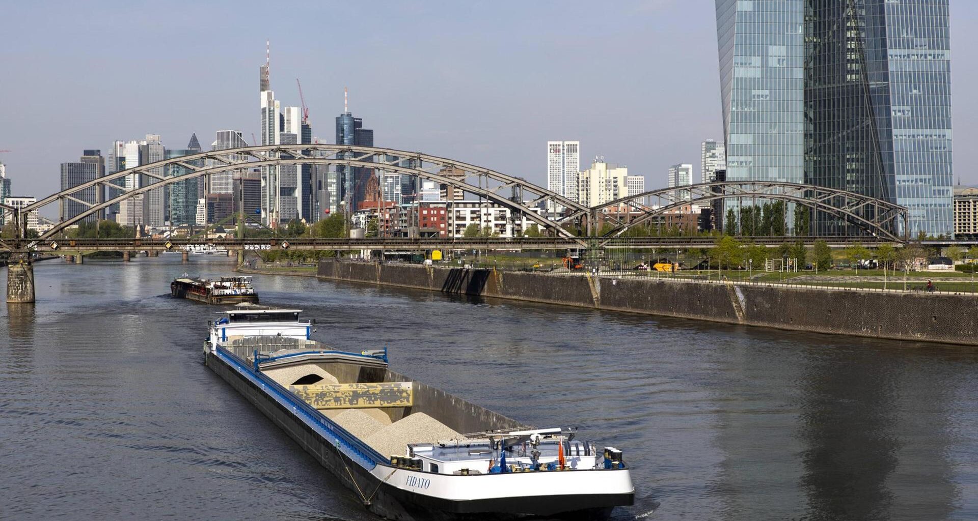 Frankfurt am Main, Skyline der Innenstadt.