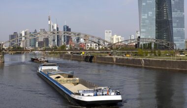 Frankfurt am Main, Skyline der Innenstadt.