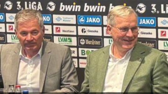 Gehen künftig getrennte Wege. Preußens Aufsichtsratschef Frank Westermann (l.) und Ex-Präsident Dr. Bernward Maasjost