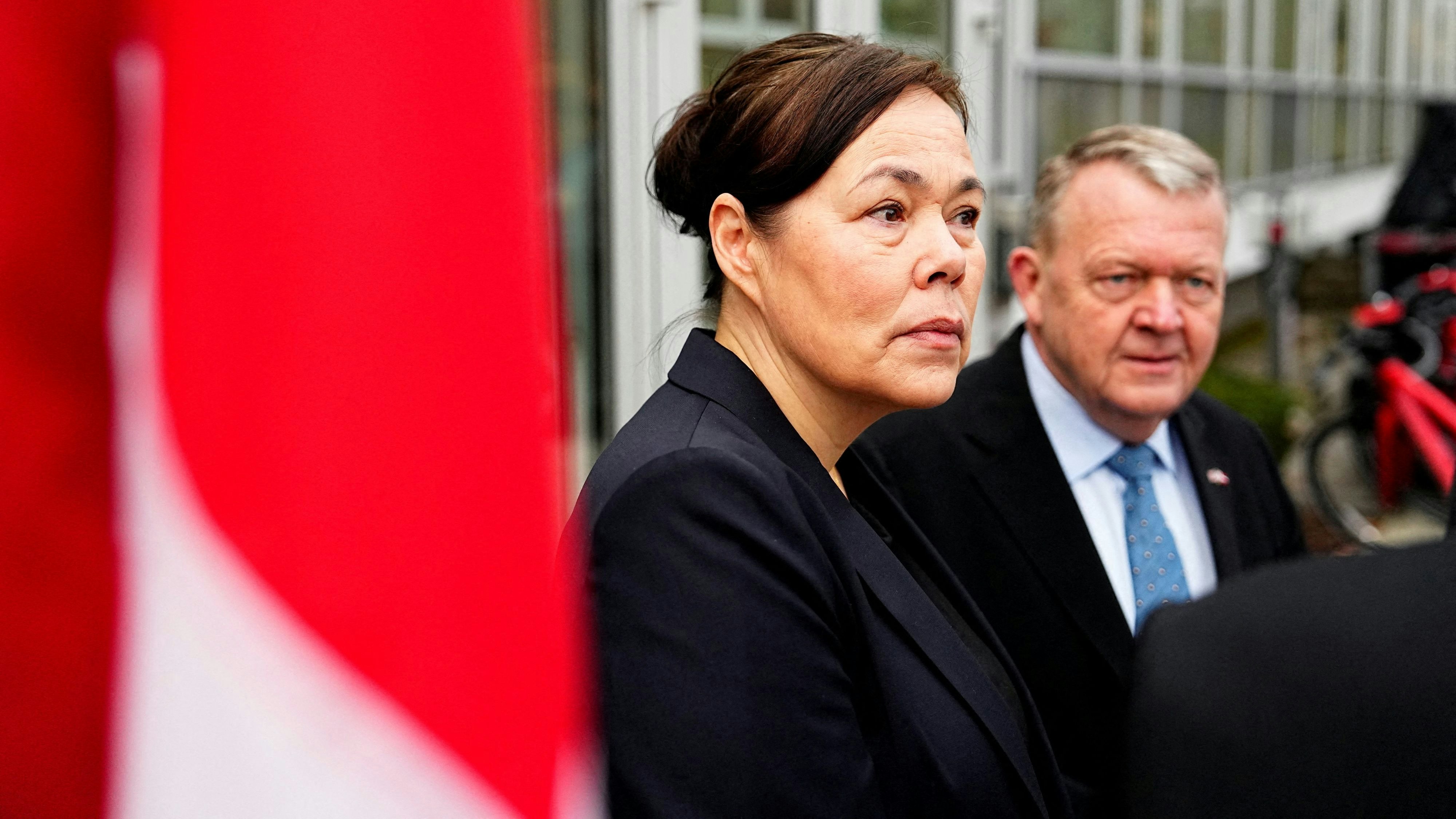 Dänemarks Außenminister Lars Loekke Rasmussen und seine grönländischen Amtskollegin Vivian Motzfeldt kehrten vom Krisengipfel in den USA mit leeren Händen heim