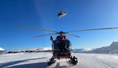 Drei Hubschrauber sind im Einsatz