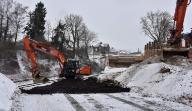 Winterruhe vor den lauten Arbeiten: Ab Mitte Januar wird die Brücke Horbacher Straße in Richterich abgerissen.