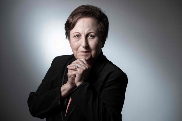 (FILES) Nobel peace prize awarded, Iranian lawyer Shirin Ebadi poses during a photo session on September 11, 2018 in Paris. Nobel laureate Shirin Ebadi fears a possible “massacre” in Iran during the internet shutdown, she said on January 9, 2026. (Photo by JOEL SAGET / AFP)