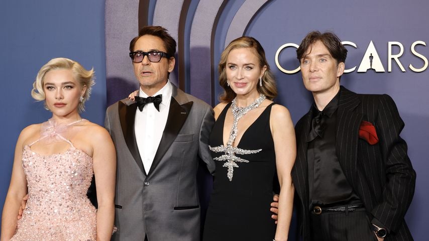 Florence Pugh, Robert Downey Jr., Emily Blunt und Cillian Murphy im Januar 2024