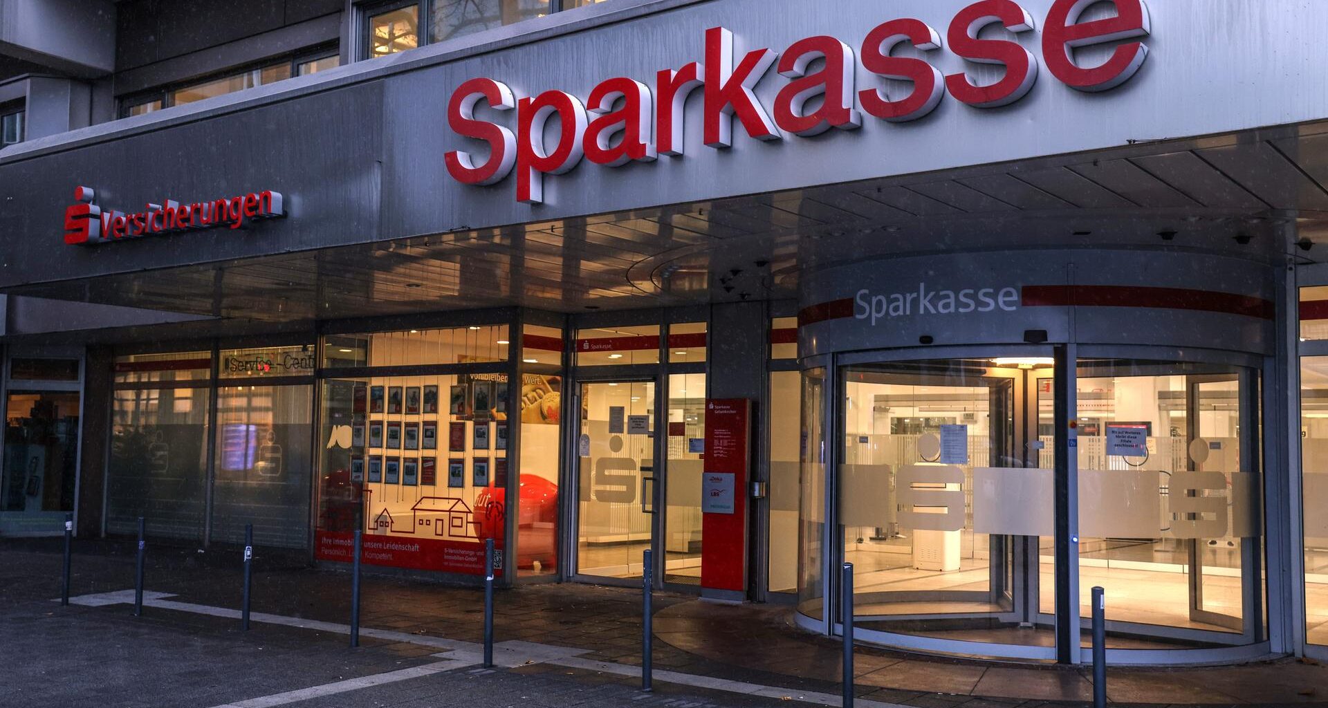Die Filiale der Sparkasse Gelsenkirchen im Stadtteil Buer