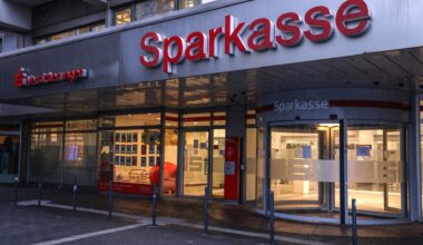 Die Filiale der Sparkasse Gelsenkirchen im Stadtteil Buer