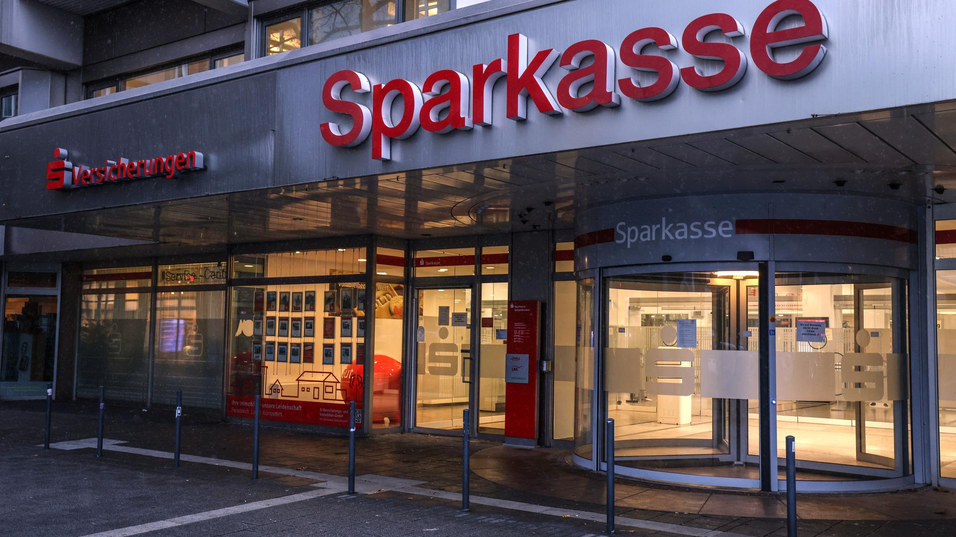 Die Filiale der Sparkasse Gelsenkirchen im Stadtteil Buer
