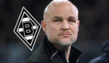 Gladbachs Sportchef Rouven Schröder schaut ernst.