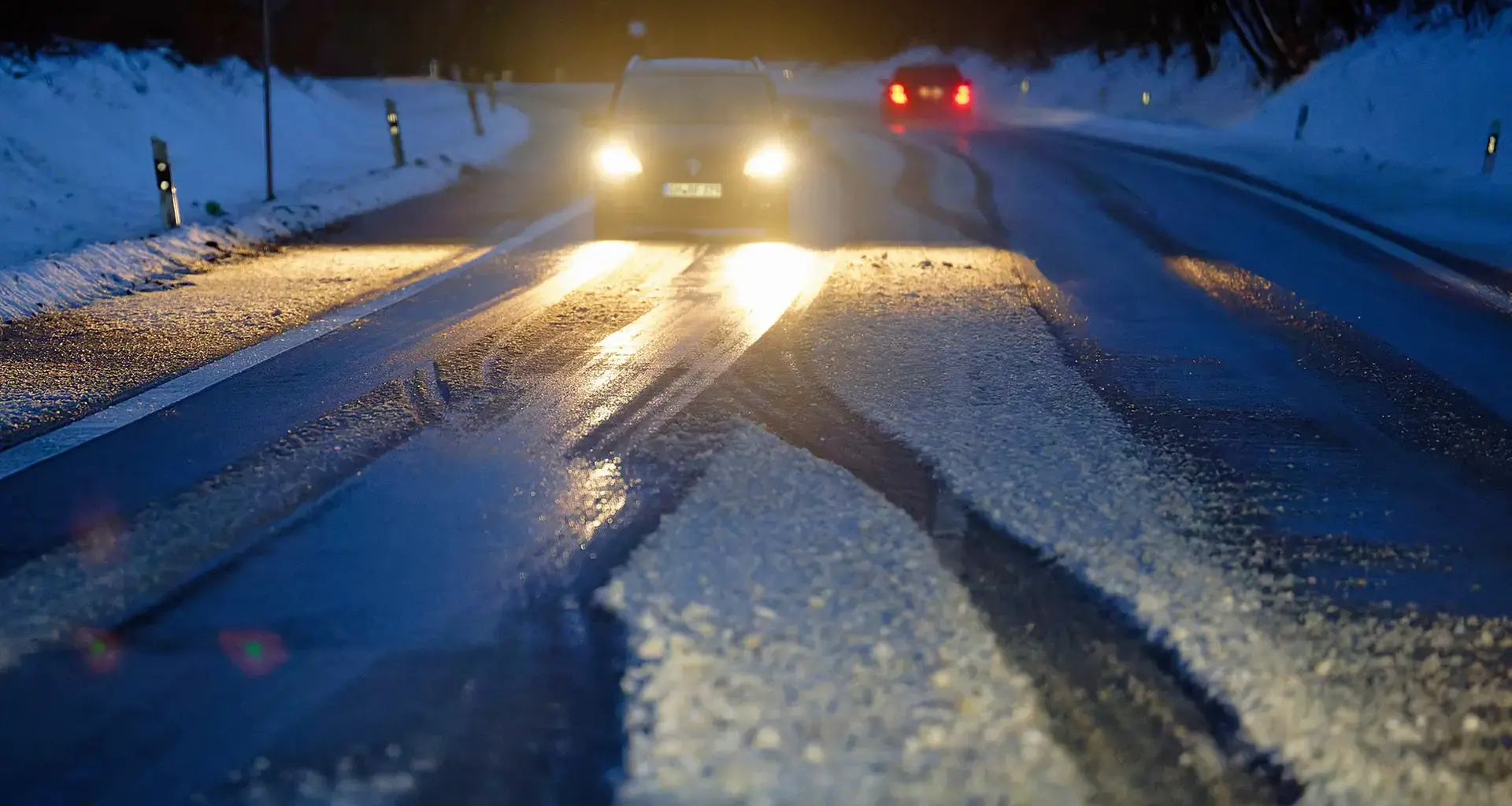 Sturmtief "Elli": Schneefälle ziehen ab - Glättegefahr auf Straßen im Norden