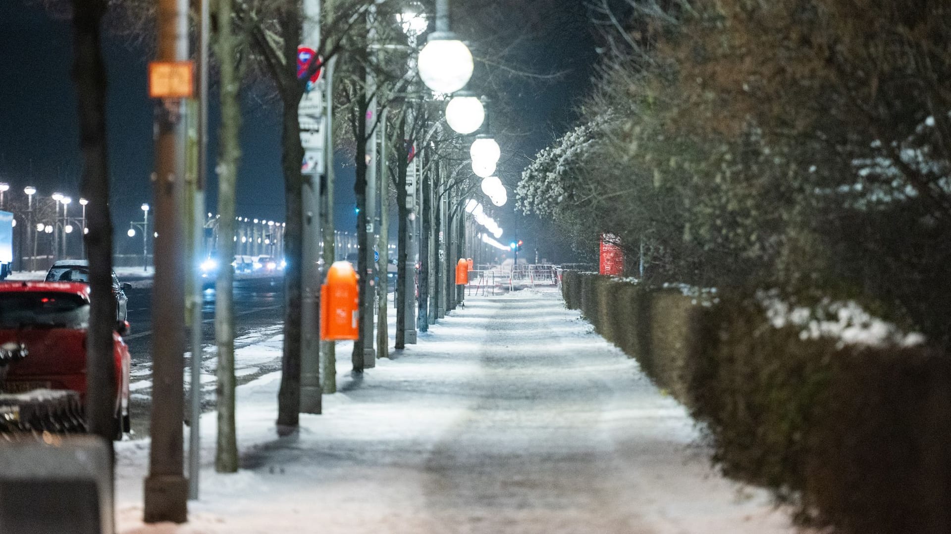 Winterwetter - Sturmtief Elli - Berlin