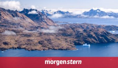 Grönlands Natur auf einer Drohnenaufnahme. US-Präsident Donald Trump hat neue Grönland-Gespräche angekündigt