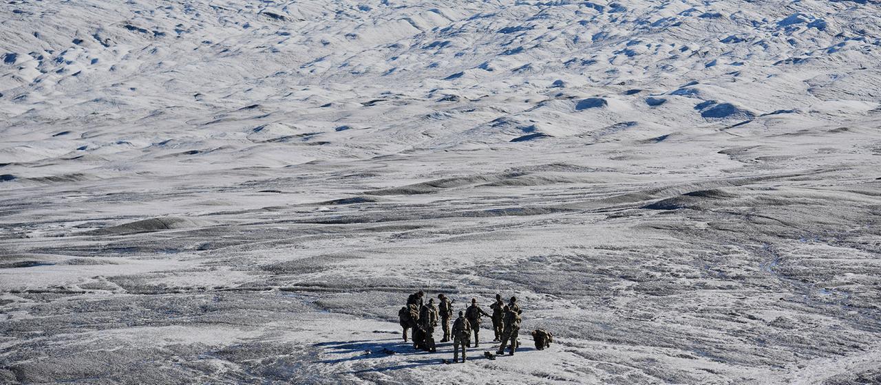 Dänische Soldaten in Grönland