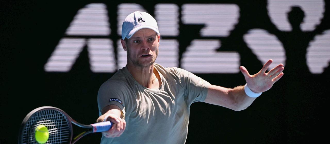 Yannick Hanfmann im Duell mit Spaniens Carlos Alcaraz