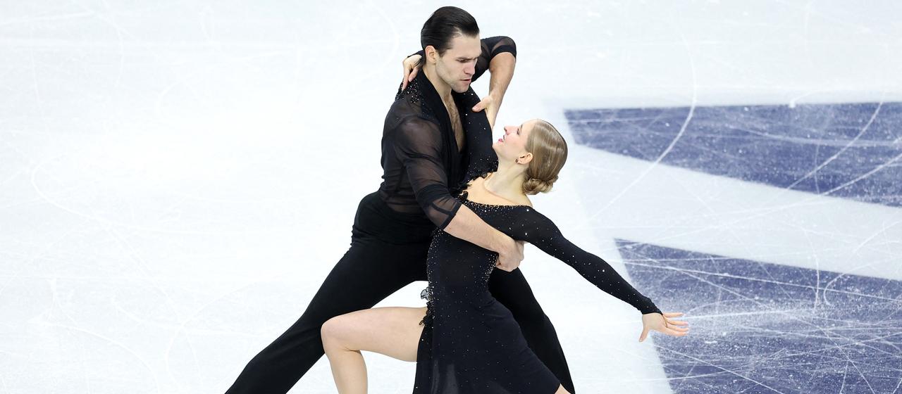 Minerva Hase und Nikita Volodin bei der EM in Sheffield