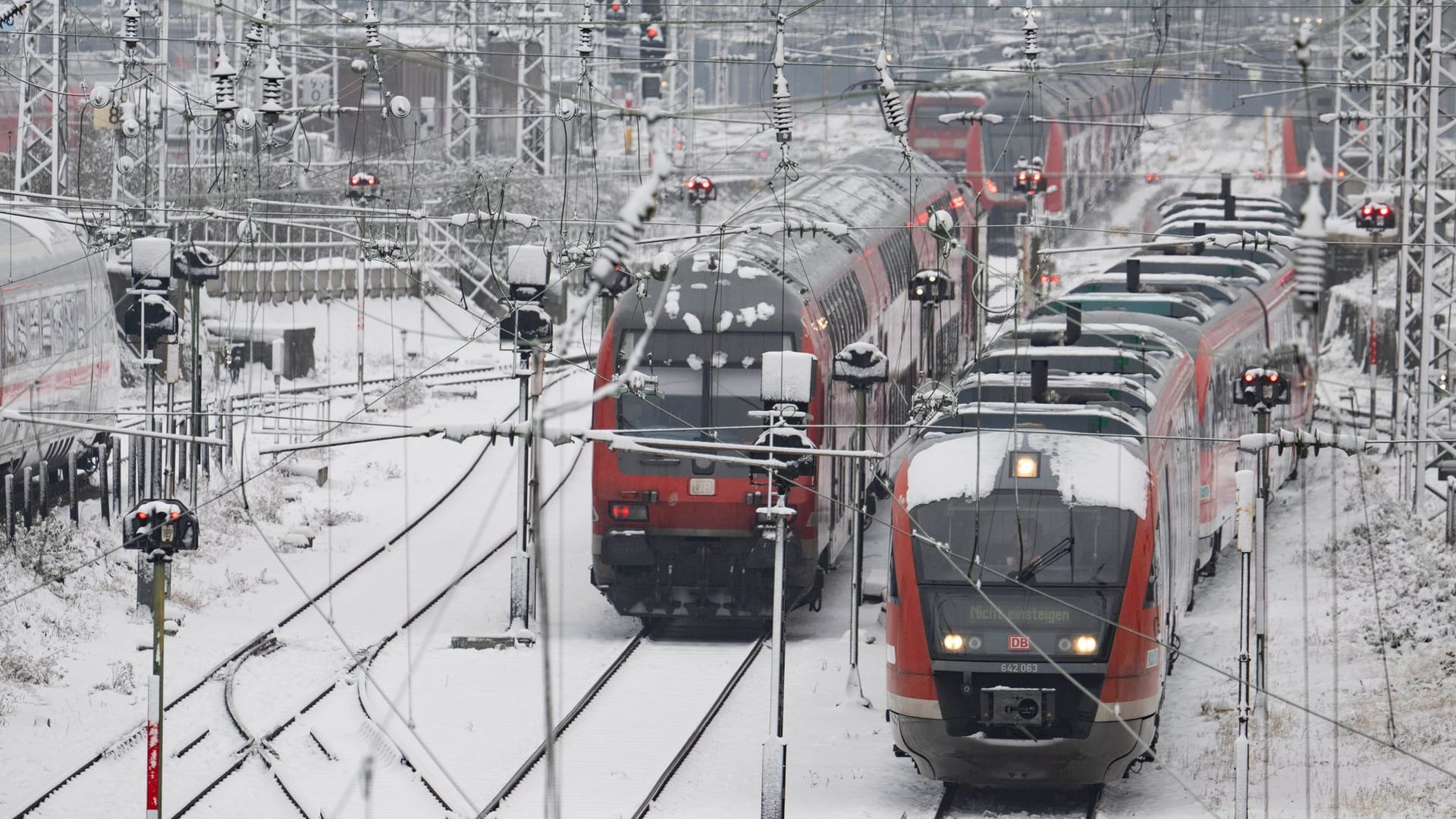 Winterwetter in Frankfurt am Main