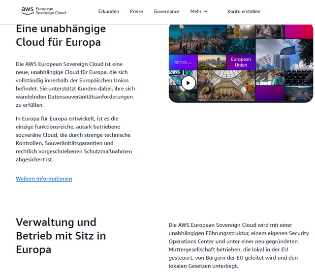AWS Digital Sovereignty Cloud