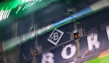 Die Tribüne im Gladbacher Stadion