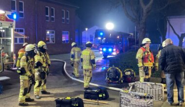 Einsatz der Feuerwehr Würselen vom 31. Dezember in der Schule Lehnstraße