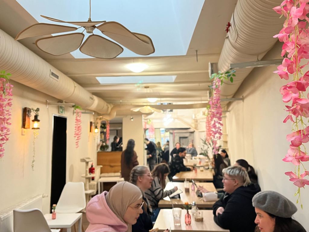 Das neue Katzencafé von Innen.