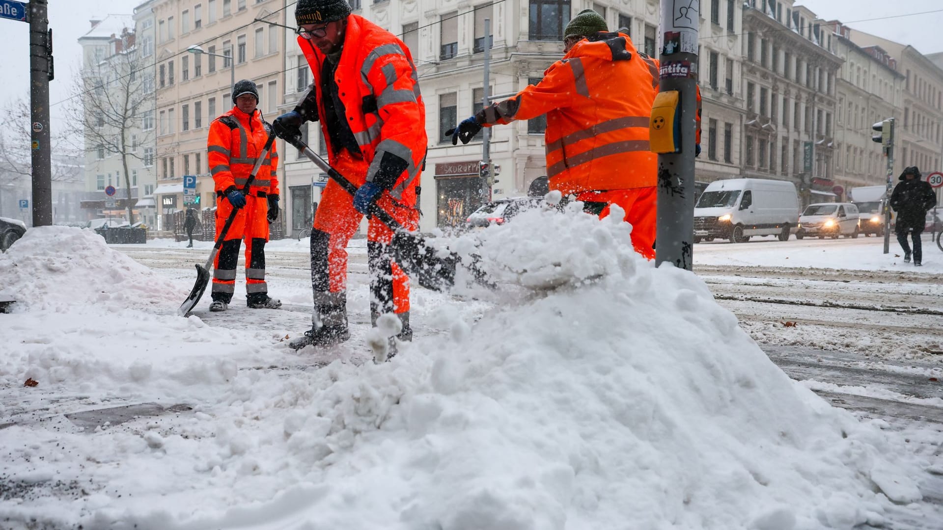 Winterwetter – Sturmtief Elli – Leipzig