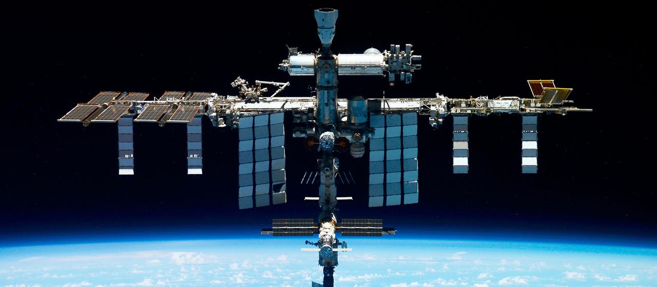 Die Internationale Raumstation im All