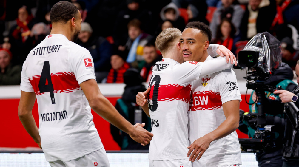 Bundesliga: Stuttgart überrollt Leverkusen – Matchwinner Leweling mit Doppelpack