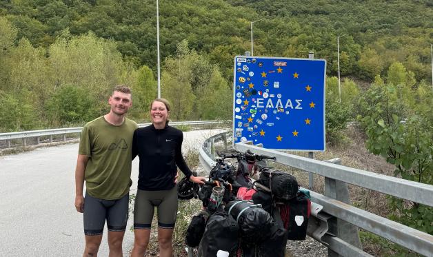 Die Grenze zu Griechenland erreichen die beiden Radler Anfang Oktober. Von dort aus geht es weiter nach Athen.