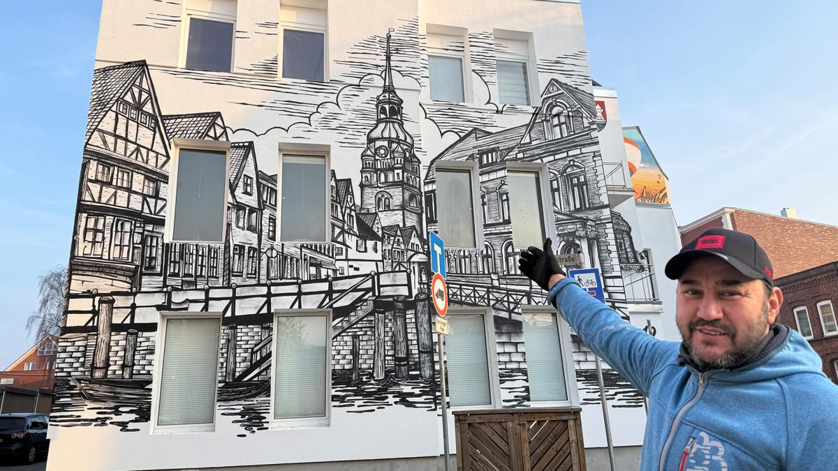 Hingucker in Itzehoe – nächstes Graffiti-Haus in der Poststraße