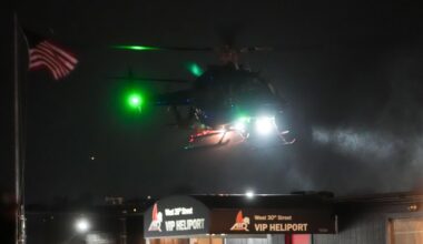 Ein Helikopter landet: Venezuelas Präsident Nicolas Maduro und seine Frau wurden nach New York gebracht.