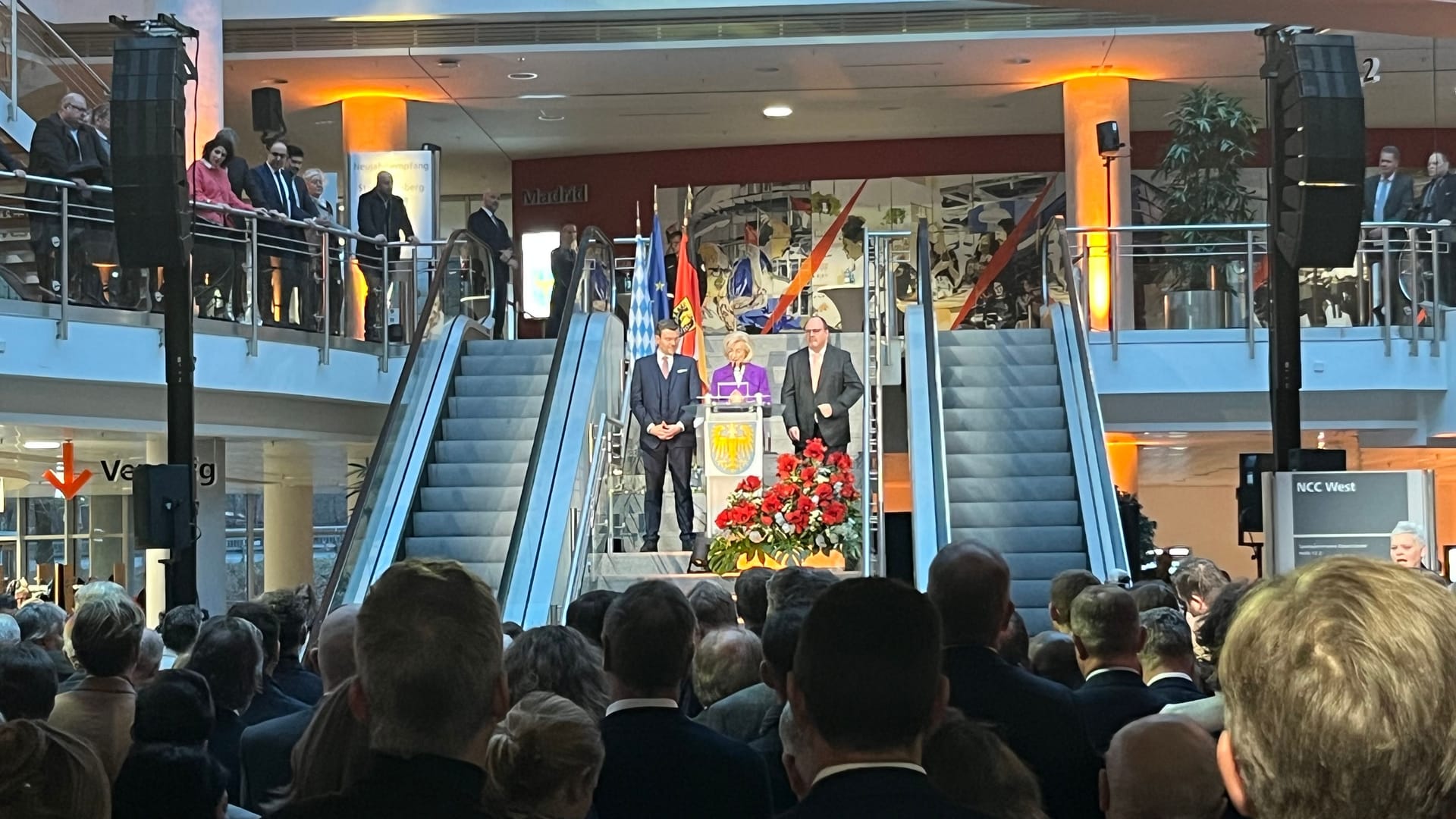 Marcus König, Julia Lehner und Christian Vogel: Die noch amtierende Führungsriege der Stadt Nürnberg beim Neujahrsempfang in der Messe. Marcus König, Julia Lehner und Christian Vogel: Die noch amtierende Führungsriege der Stadt Nürnberg beim Neujahrsempfang in der Messe.