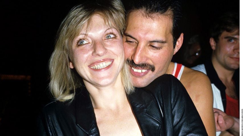 Mary Austin und Freddie Mercury im Jahr 1984
