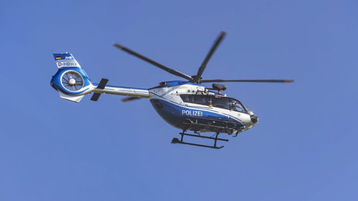 Fahndung in Stuttgart: Polizeihubschrauber über Stuttgart – das war der Grund