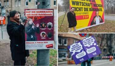 Plakate zur Landtagswahl: Wahlkämpfer ziehen durch Stuttgart – und lassen sich nicht einschüchtern - Stuttgart