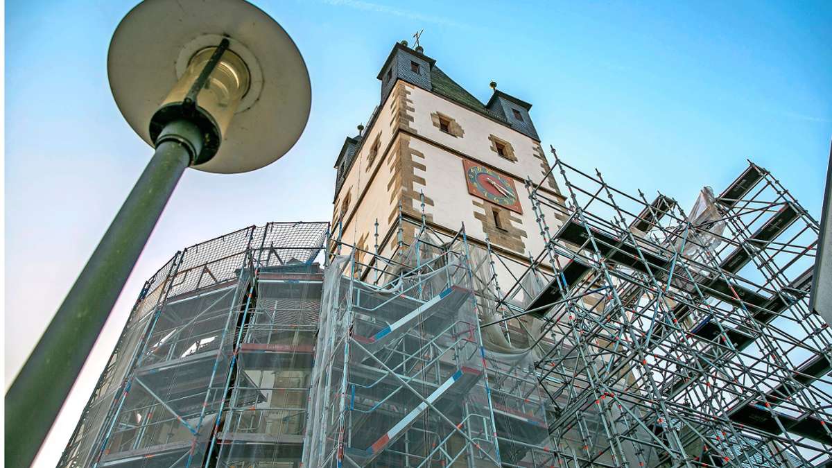 Stand der Sanierung: Liebfrauenkirche in Esslingen: der „Faifegrädler“ bekommt ein Facelifting - Esslingen