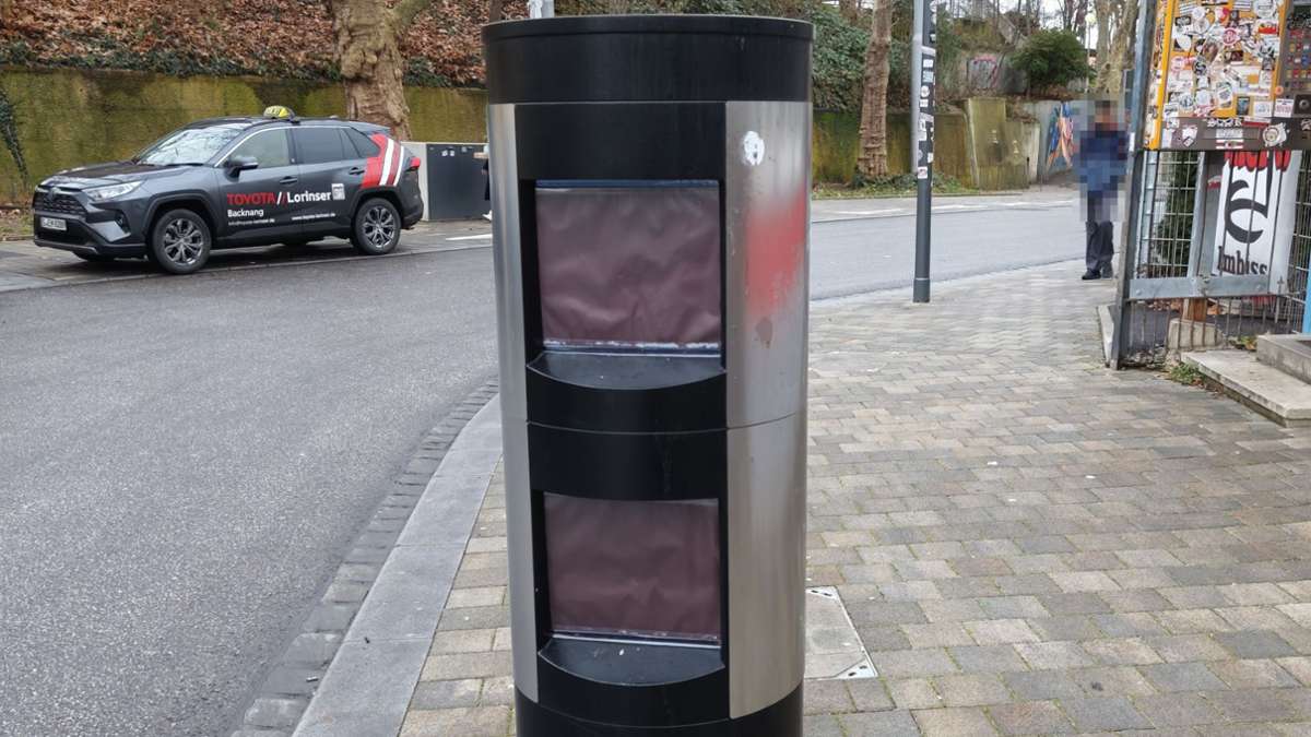 Vandalismus in Bad Cannstatt: Blitzer bis auf Weiteres außer Betrieb