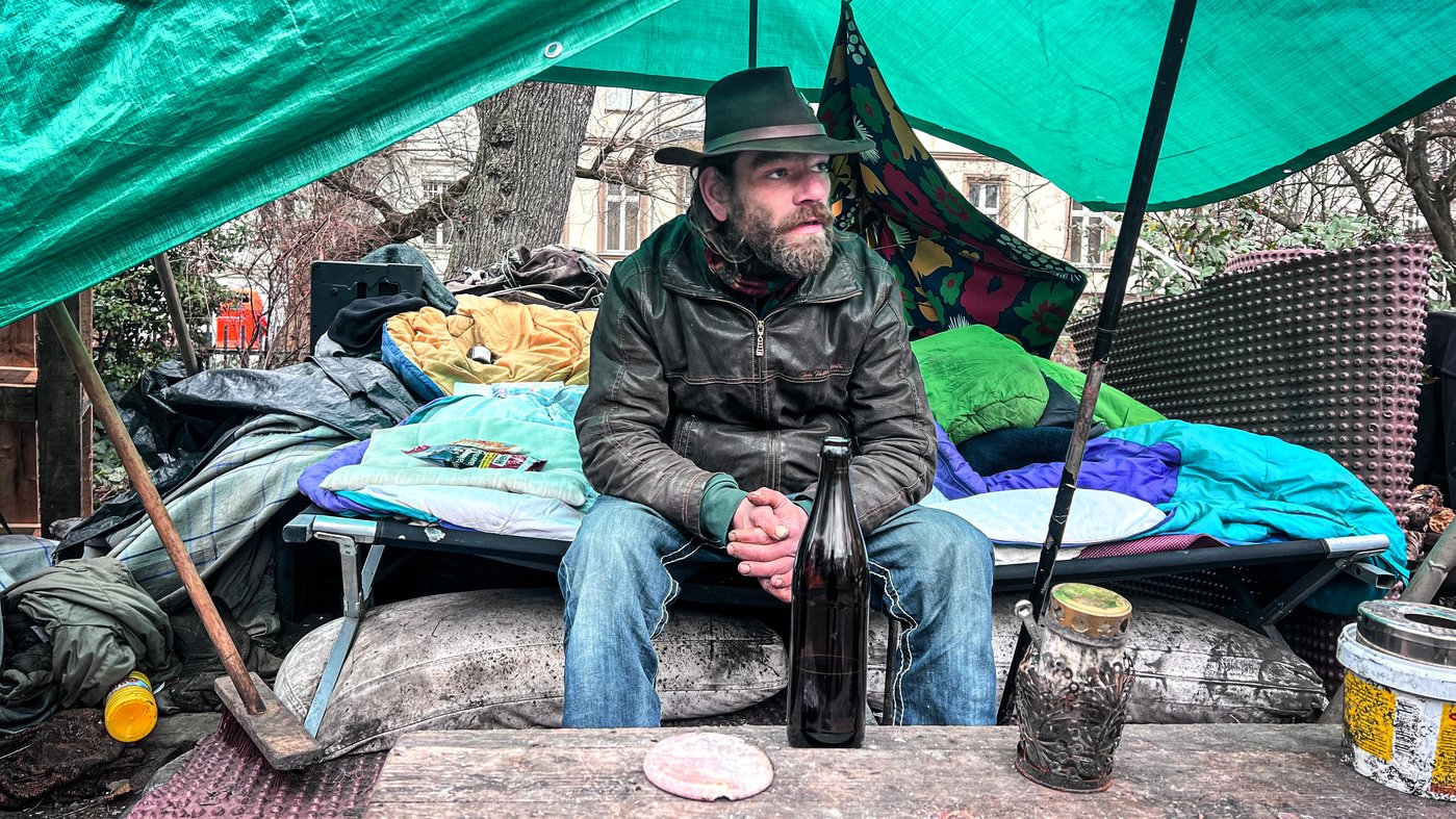 Manni lebt als Obdachloser in Prenzlauer Berg – und er will nicht weg