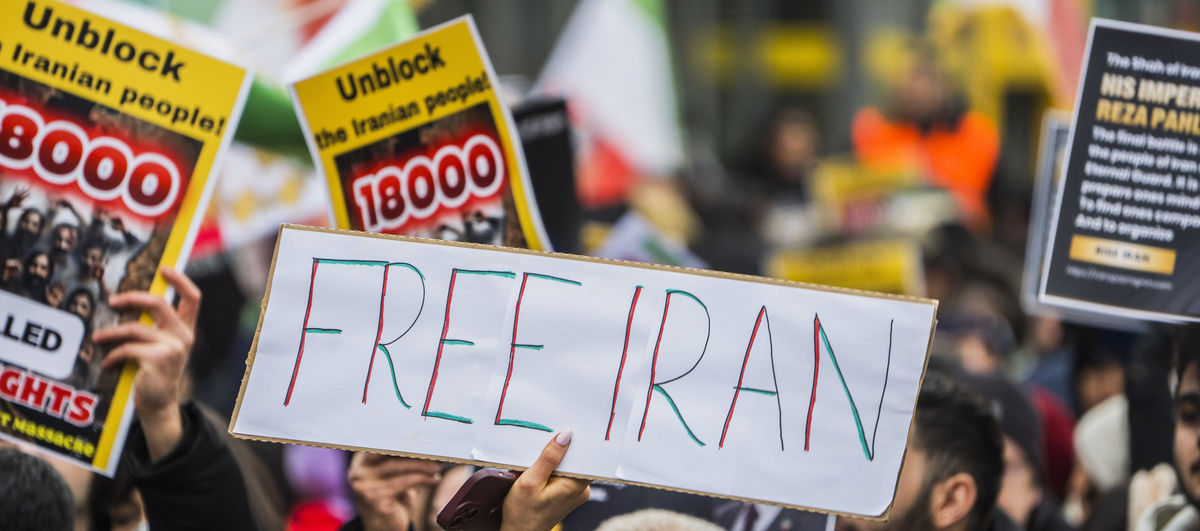 Auch in Bielefeld Demo für die Freiheit im Iran