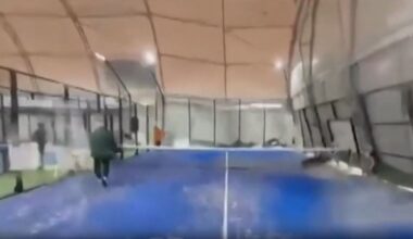 Heftige Unwetter fegen über Italien: Komplette Halle stürzt während Padel-Spiel ein