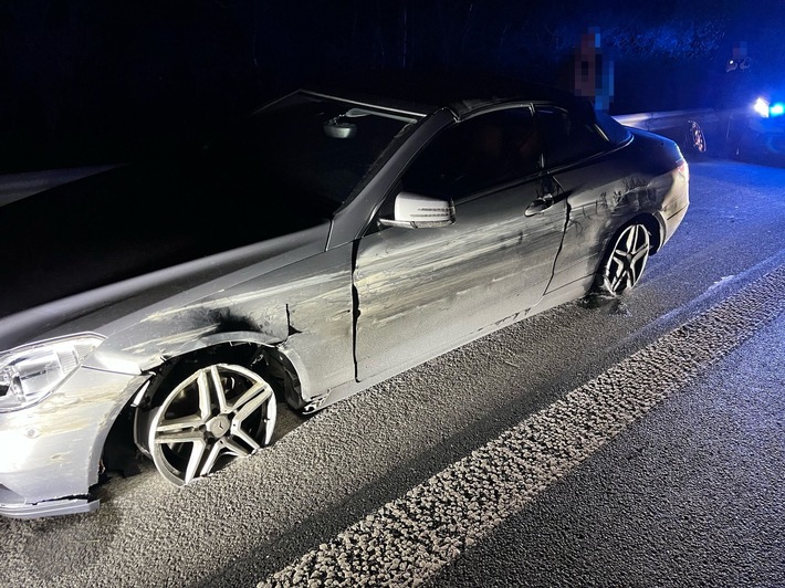 POL-BI: Unfallflucht mit Funkenflug auf der A2