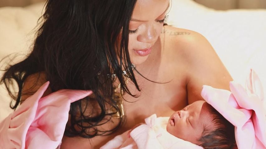 Superstar Rihanna mit ihrem Neugeborenen, September 2025