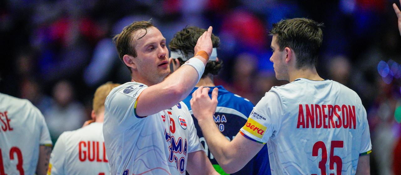 Sander Sagosen ist nicht zufrieden mit dem Spiel gegen Frankreich | IMAGO/Stian Lysberg Solum Sander Sagosen ist nicht zufrieden mit dem Spiel gegen Frankreich