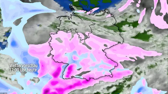 Die Schneedeckenvorschau vom 10. Januar, 12 Uhr bis zum 13.Januar 2026. | NDR Die Schneedeckenvorschau vom 10. Januar, 12 Uhr bis zum 13.Januar 2026.