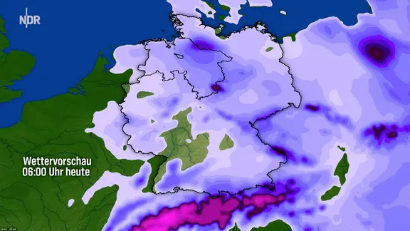 Die Schneedeckenvorschau vom 11. Januar, 12 Uhr bis zum 14.Januar 2026