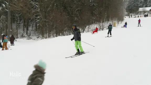 Skifahrer im Harz.