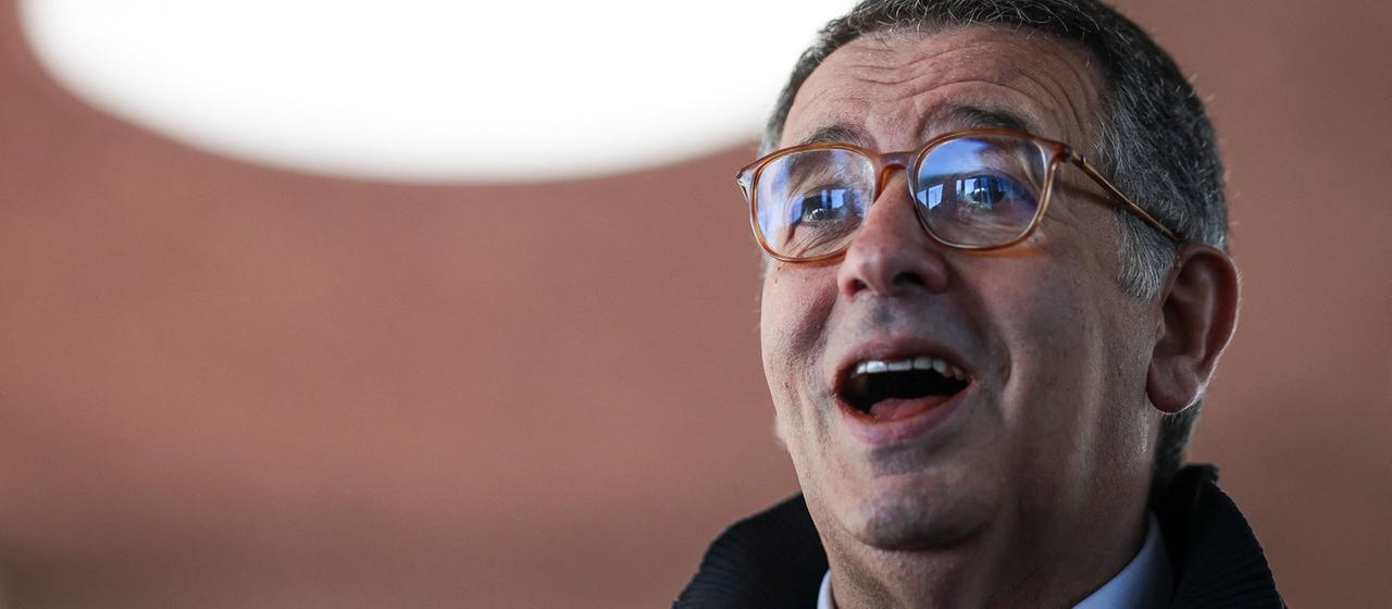 Antonio Jose Seguro nach der Stimmabgabe