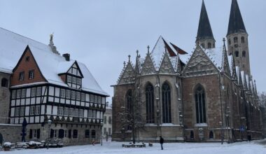 Braunschweiger Altstadt schneeverweht