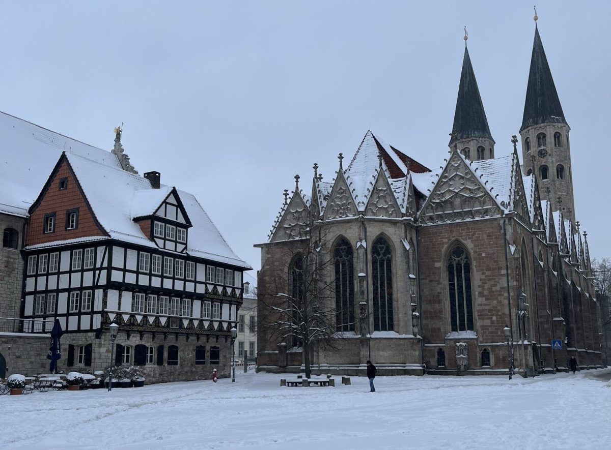 Braunschweiger Altstadt schneeverweht