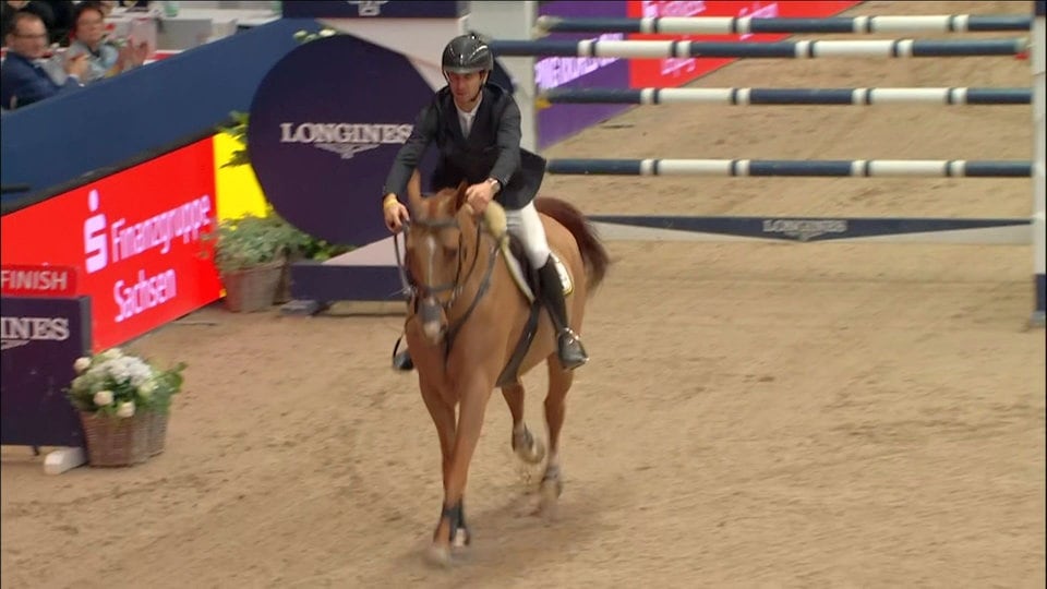 Steve Guerdat ist auch beim Weltcup-Springen in Leipzig nicht zu schlagen