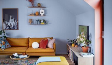 Von Beige zu Bunt: Ein Stadthäuschen in neuem Farbgewand